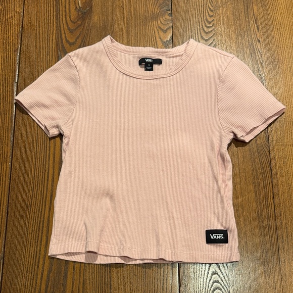 Vans Tops - Vans Light Pink Ribbed Tee